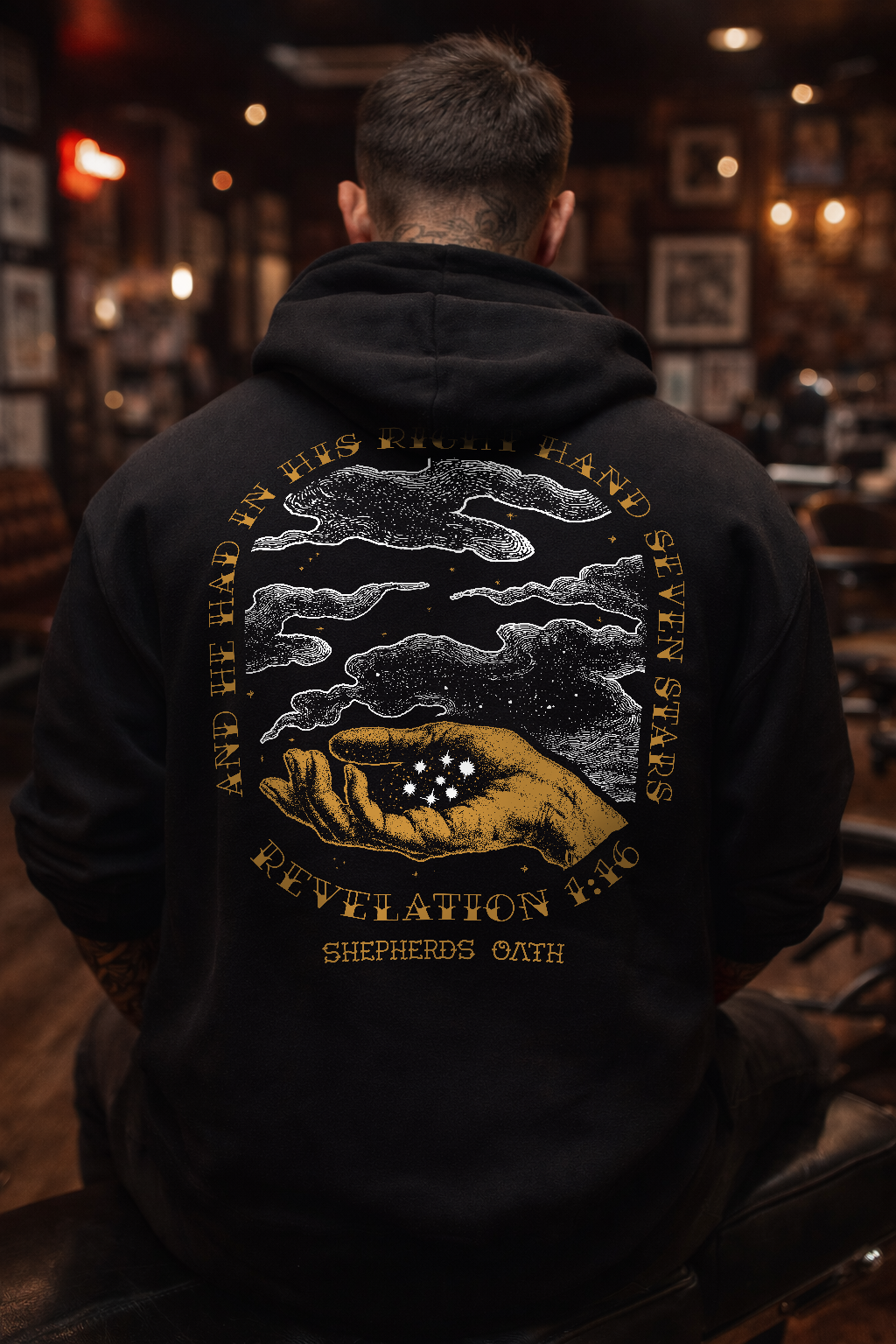 7 STARS Revelation 1:16 Hoodie